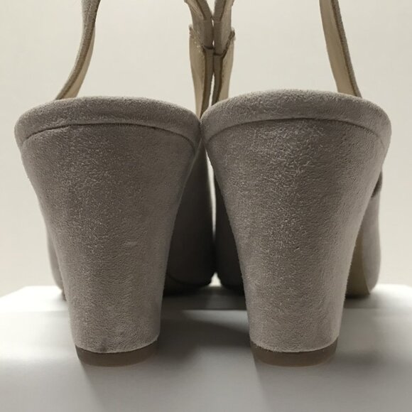 Botkier Shayla Slingback Nude Suede Pumps - Picture 9 of 15